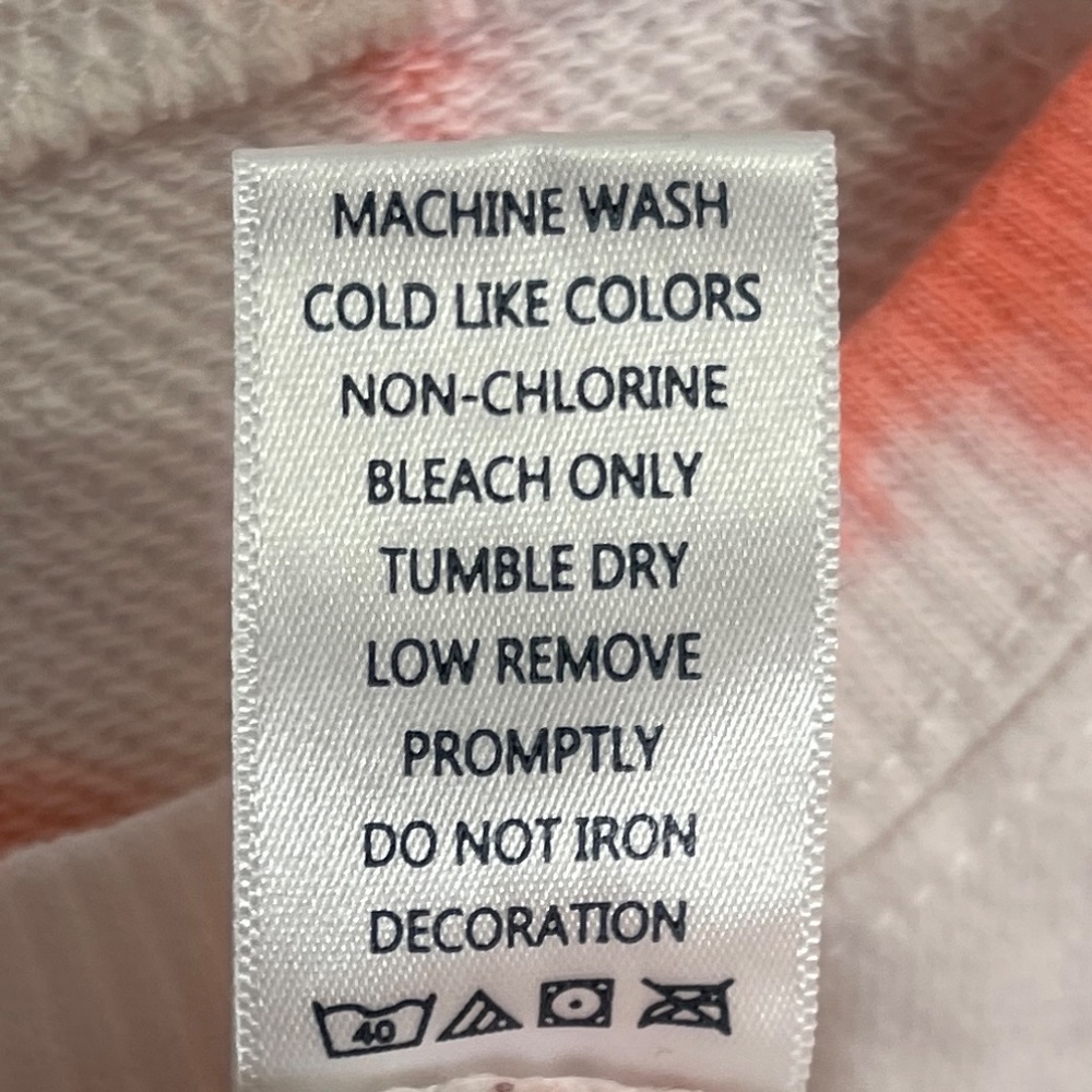 Surf Style Salty Vibes Orange and White Marble Top Size S - Picture 5 of 5